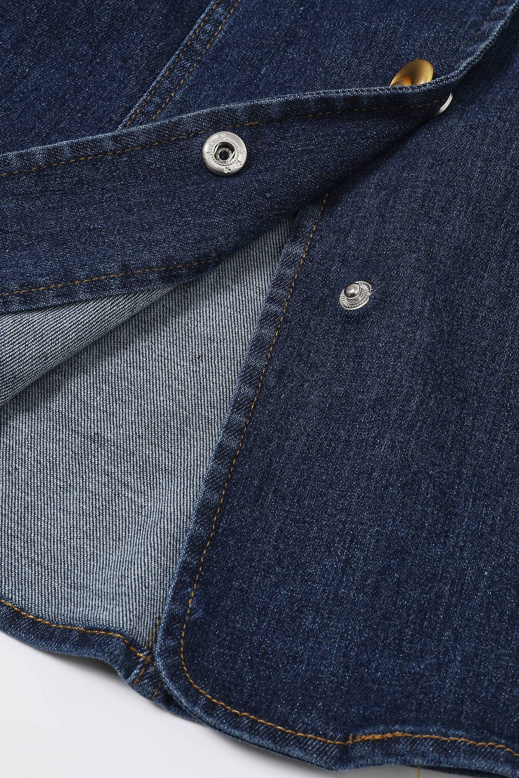 Sleeveless Buttoned Denim Top